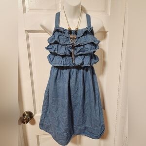 Cherokee girl dress xlarge blue